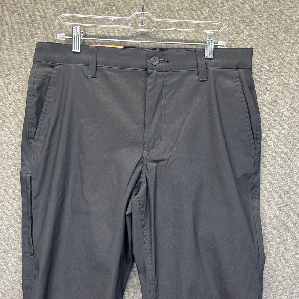 Eddie Bauer Mens Tech Chino Pants Black StormRepel DWR 34x30 EB008624 NEW